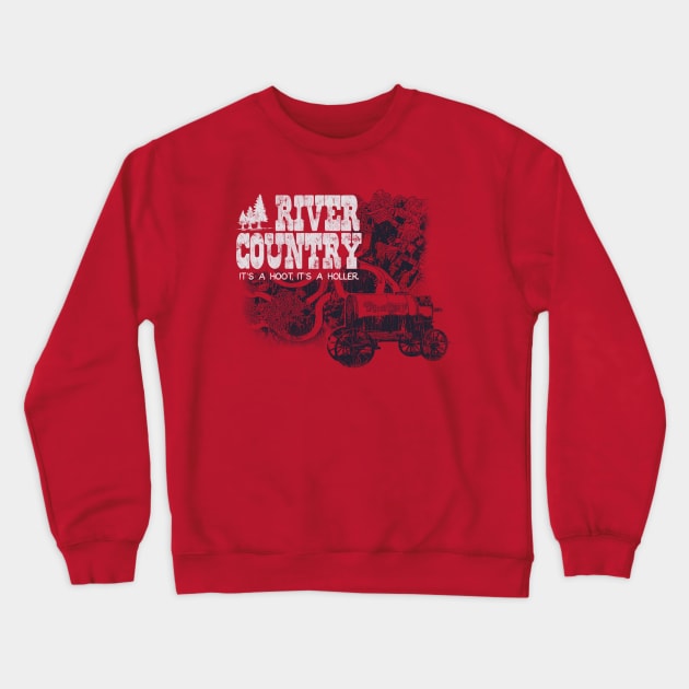 River Country - It's a hoot, it's a holler! Crewneck Sweatshirt by retrocot